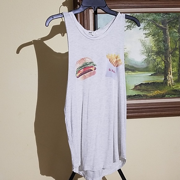 PINK Victoria's Secret Tops - Victoria secret PINK graphic muscle shirt C4